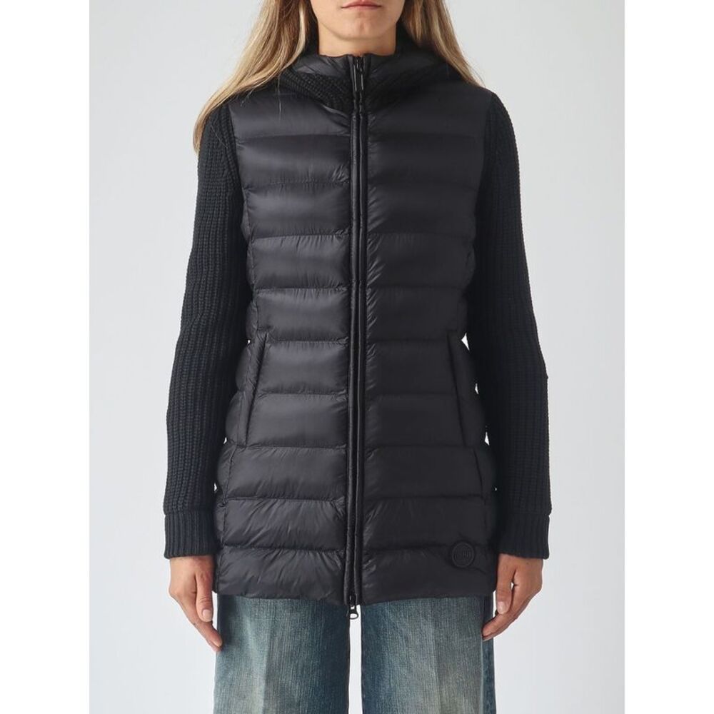Colmar Women Colmar Quilted Recycled Nylon Long Puffer Jacket With Hood
